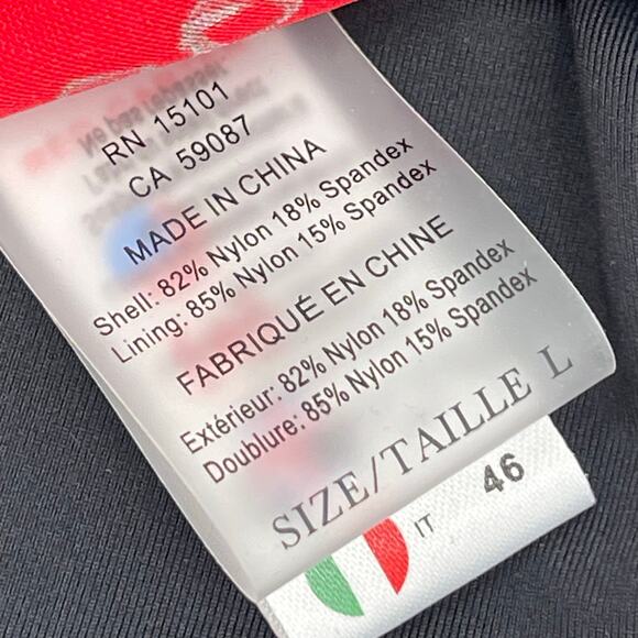 Red Carter Swimsuit Size 10 Mio Splice and Dice NEW Cut Out One Piece Black NWOT - Picture 8 of 16